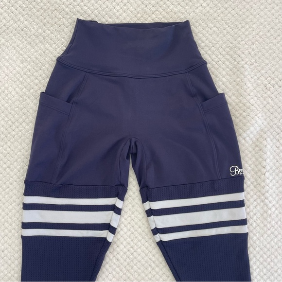 Bombshell Sportwear Performance Thigh High Leggings XXS Navy Blue Athletic Gym - Picture 4 of 14